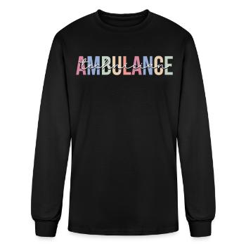 Ambulance Tech Paramedic EMT - Men's Long Sleeve T-Shirt - black - Front