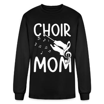 Choir Mom Funny Singer Singing Chorister - Men's Long Sleeve T-Shirt - black - Front