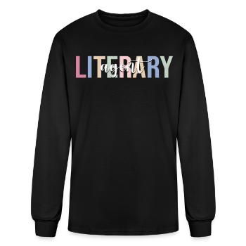 Literary Agent - Men's Long Sleeve T-Shirt - black - Front