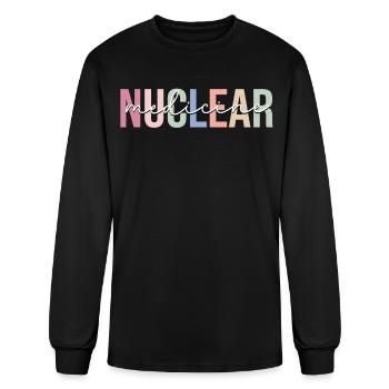 Nuclear Medicine Nuclear Tech Technologist - Men's Long Sleeve T-Shirt - black - Front