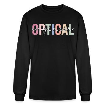 Optical Engineer Engineering - Men's Long Sleeve T-Shirt - black - Front
