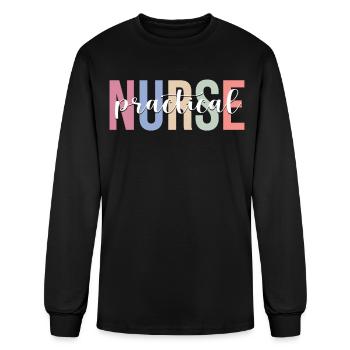 Practical Nurse Licensed Practical Nurse LPN - Men's Long Sleeve T-Shirt - black - Front
