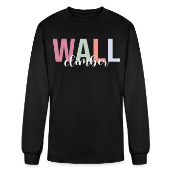Wall Climber Wall Climbing Indoor Wall Climber - Men's Long Sleeve T-Shirt - black - Front