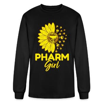 Pharm Girl Pharmacy Pharmacy Student - Men's Long Sleeve T-Shirt - black - Front