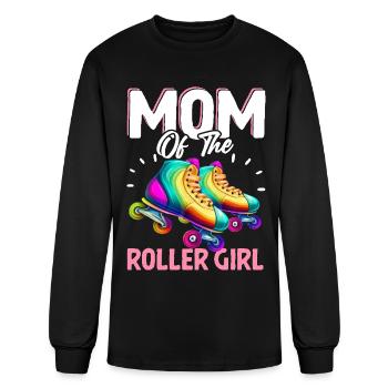 Mom Of The Roller Girl Roller Skating Roller Mom - Men's Long Sleeve T-Shirt - black - Front