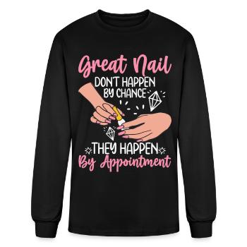 Nail Technician Nail Artist Great Nail Chance - Men's Long Sleeve T-Shirt - black - Front