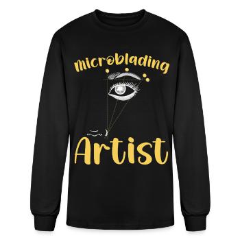 Lash Artist Eyelash Lover Microblading Artist - Men's Long Sleeve T-Shirt - black - Front