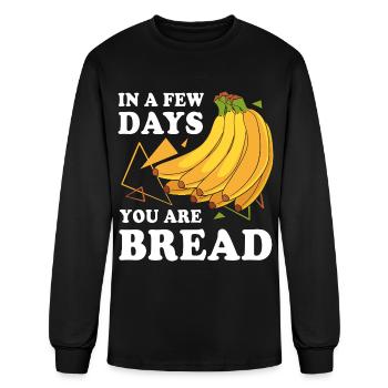 Food Lover Banana Bread - Men's Long Sleeve T-Shirt - black - Front