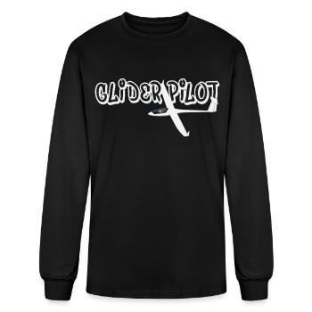 glider pilot - Men's Long Sleeve T-Shirt - black - Front