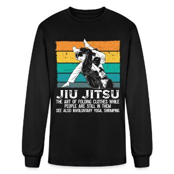 Grappling Brazilian JiuJitsu BJJ Gifts - Men's Long Sleeve T-Shirt - black - Front