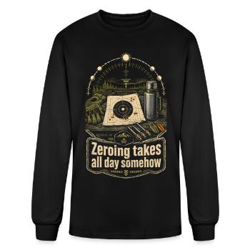 Le réglage du sport à l’arbalète prend toute la journée - T-shirt à manches longues Homme - noir - Devant