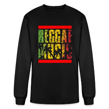 Musique reggae - T-shirt à manches longues Homme - noir - Devant