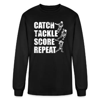 Lacrosse Match - Men's Long Sleeve T-Shirt - black - Front