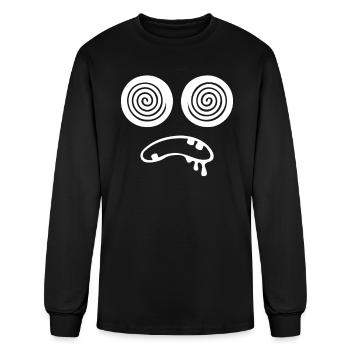 Trippy Hypnotic Drooling Monster - Men's Long Sleeve T-Shirt - black - Front