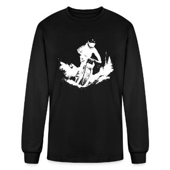 Mountain Biker - Men's Long Sleeve T-Shirt - black - Front