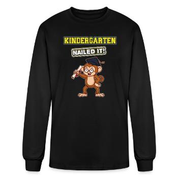 Kindergarten Nailed It Graduation Party Elementary - Men's Long Sleeve T-Shirt - black - Front