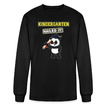 Kindergarten Nailed It Graduation Party Elementary - Men's Long Sleeve T-Shirt - black - Front