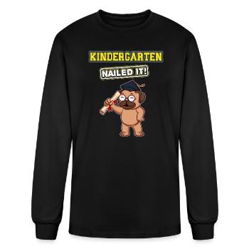 Kindergarten Nailed It Graduation Party Elementary - Men's Long Sleeve T-Shirt - black - Front