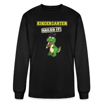 Kindergarten Nailed It Graduation Party Elementary - Men's Long Sleeve T-Shirt - black - Front