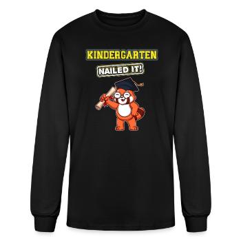 Kindergarten Nailed It Graduation Party Elementary - Men's Long Sleeve T-Shirt - black - Front