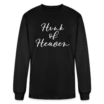 Hunk of Heaven – Divine Strength and Charm - Men's Long Sleeve T-Shirt - black - Front