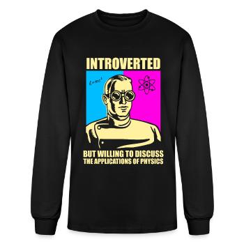 Physics Physicist - Men's Long Sleeve T-Shirt - black - Front