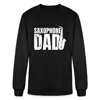 Saxophone Dad - Men's Long Sleeve T-Shirt - black - Front