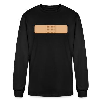 Adhesive bandage - Men's Long Sleeve T-Shirt - black - Front