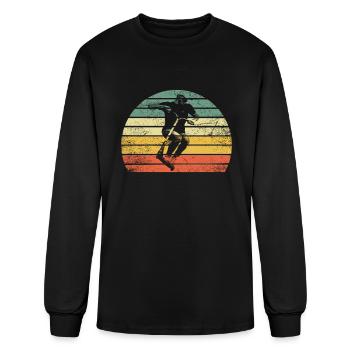 Scooter Stunt - Men's Long Sleeve T-Shirt - black - Front