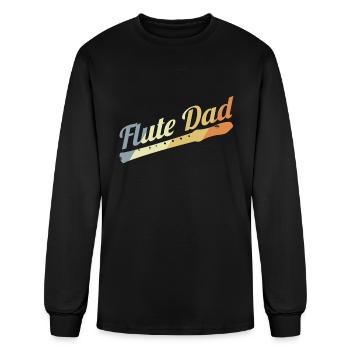 Flute Father - Men's Long Sleeve T-Shirt - black - Front