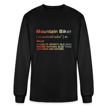 Mountain Biker Definition - Men's Long Sleeve T-Shirt - black - Front