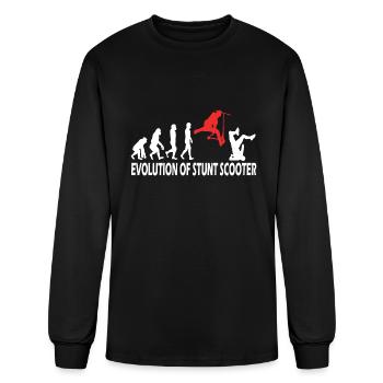 Evolution of Stunt Scooter - Men's Long Sleeve T-Shirt - black - Front