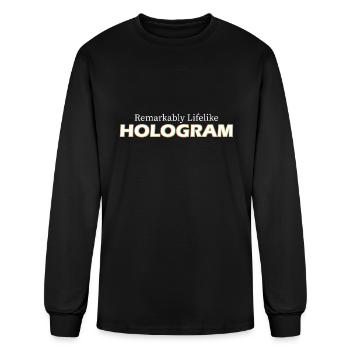Remarkably Lifelike Hologram Black music - Men's Long Sleeve T-Shirt - black - Front