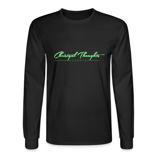 Christyal Thoughts C3N3T31 Lime png - Men's Long Sleeve T-Shirt