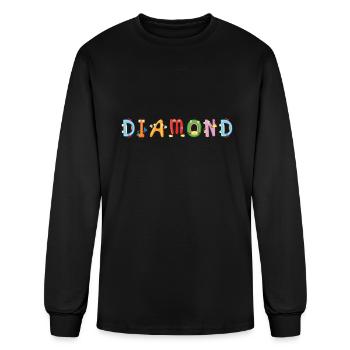 Diamond - Men's Long Sleeve T-Shirt - black - Front