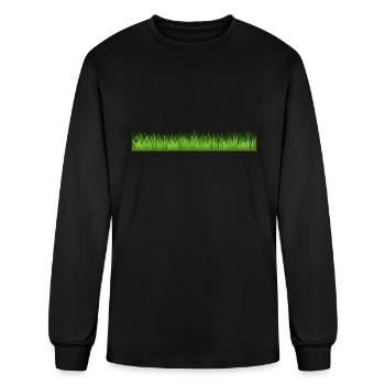 Grass - Men's Long Sleeve T-Shirt - black - Front