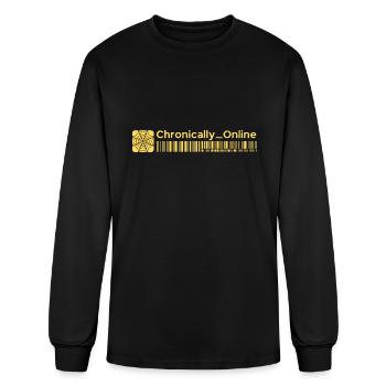 Chronically Online - Men's Long Sleeve T-Shirt - black - Front