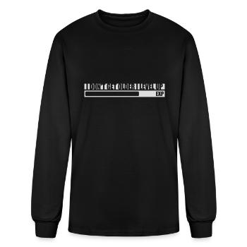 get older level up - Men's Long Sleeve T-Shirt - black - Front