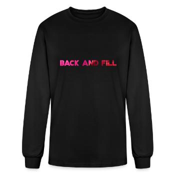 Flower Back and Fill - Men's Long Sleeve T-Shirt - black - Front
