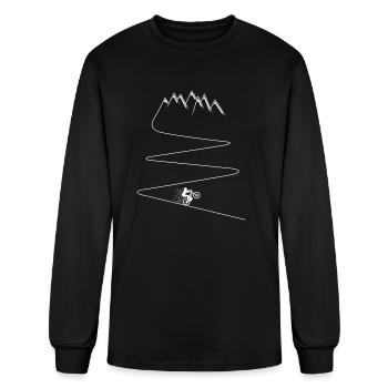 MTB Racing Downhill Mountain Biking Bike Rider - Men's Long Sleeve T-Shirt - black - Front