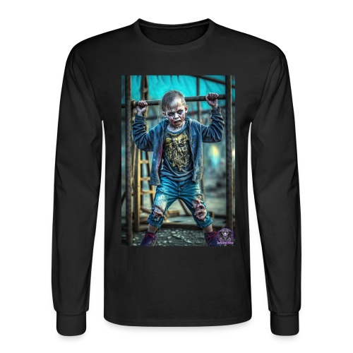 Zombie Kid Playground B12: Zombies Everyday Life - Men's Long Sleeve T-Shirt