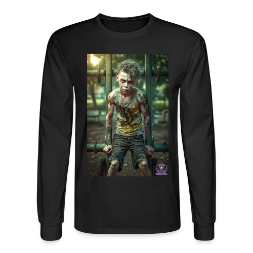 Zombie Kid Playground B09: Zombies Everyday Life - Men's Long Sleeve T-Shirt