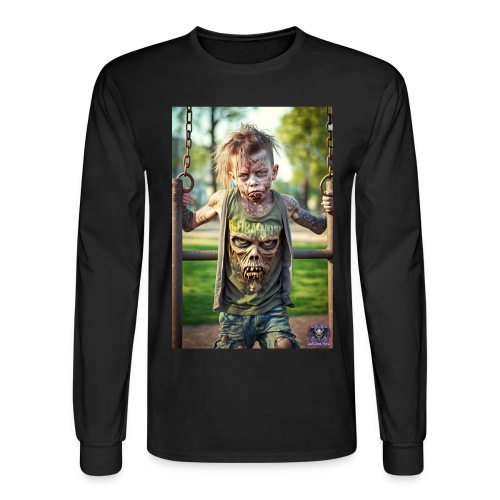 Zombie Kid Playground B10: Zombies Everyday Life - Men's Long Sleeve T-Shirt