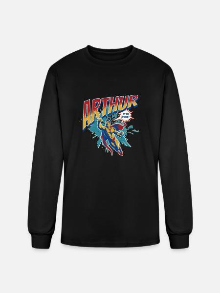 Superhero Arthur - Men's Long Sleeve T-Shirt - black
