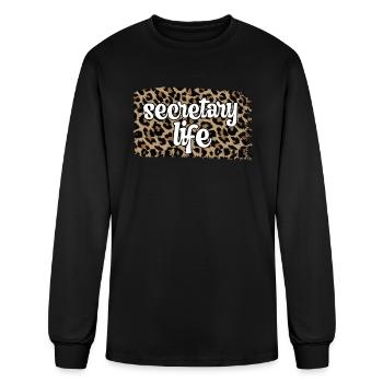 Office Secretary Life Secretary Appreciation Gifts - Men's Long Sleeve T-Shirt - black - Front