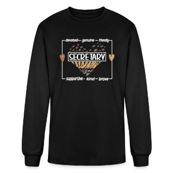 Secretary Appreciation Gifts Office Secretary Day - Men's Long Sleeve T-Shirt - black - Front