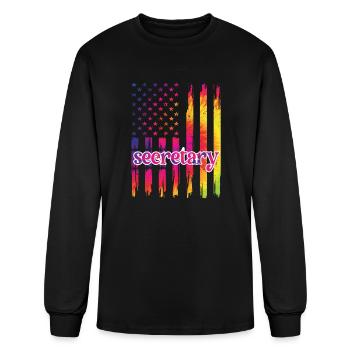 Secretary Appreciation Day Office Secretary Gifts - Men's Long Sleeve T-Shirt - black - Front