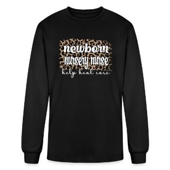Newborn Nursery Nursing Best Newborn Nursery Nurse - Men's Long Sleeve T-Shirt - black - Front
