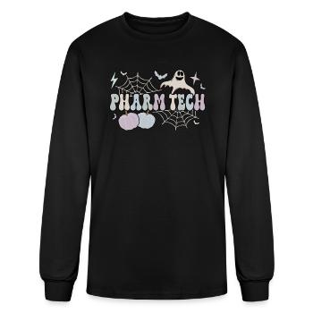 Pharmacy Technologist Halloween Pharmacy Tech - Men's Long Sleeve T-Shirt - black - Front