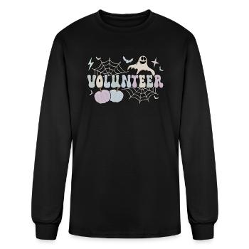 Volunteer Halloween Volunteering Voluntary Work - Men's Long Sleeve T-Shirt - black - Front